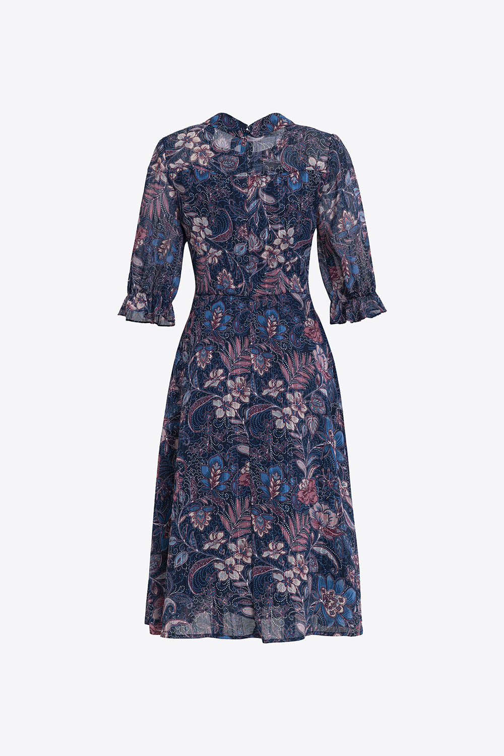 Đầm hoa công sở đẹp dáng xòe 