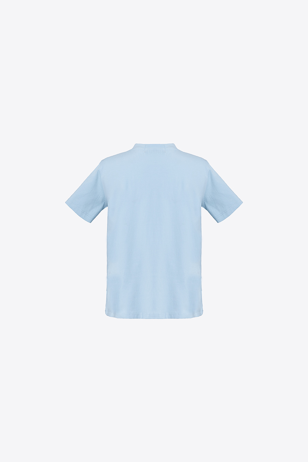 Áo thun nữ trơn màu in hoa đơn giản 