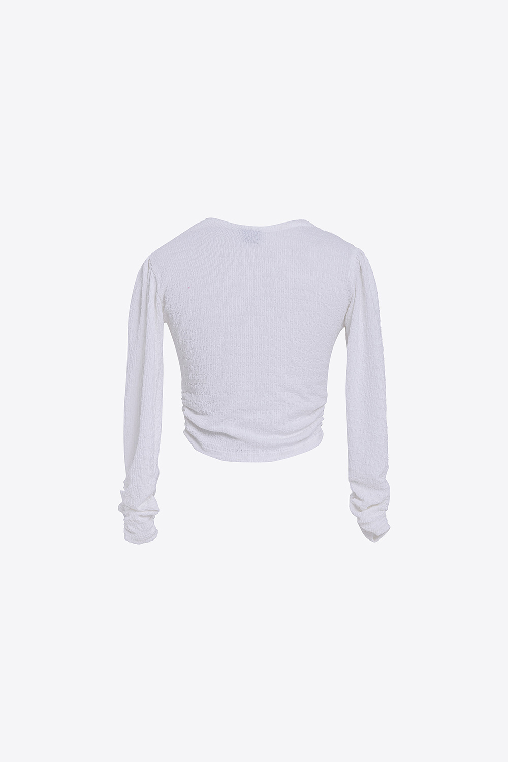 Áo kiểu nữ croptop xoắn eo tay dài 