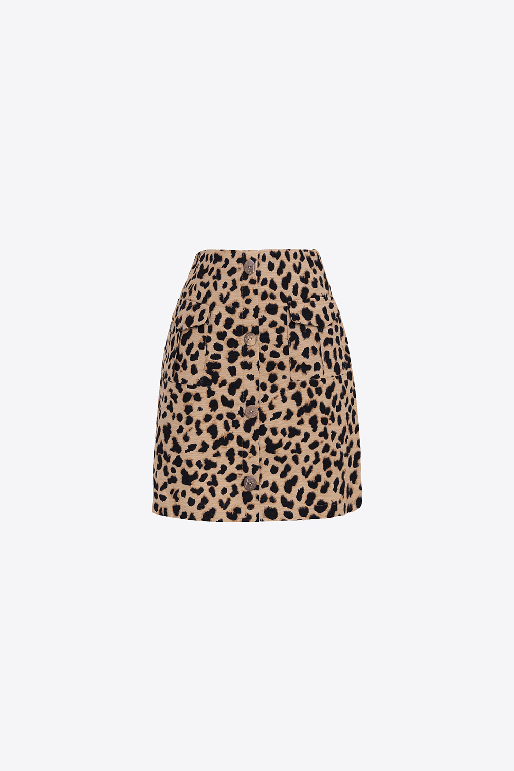 Chân váy mini họa tiết da beo 