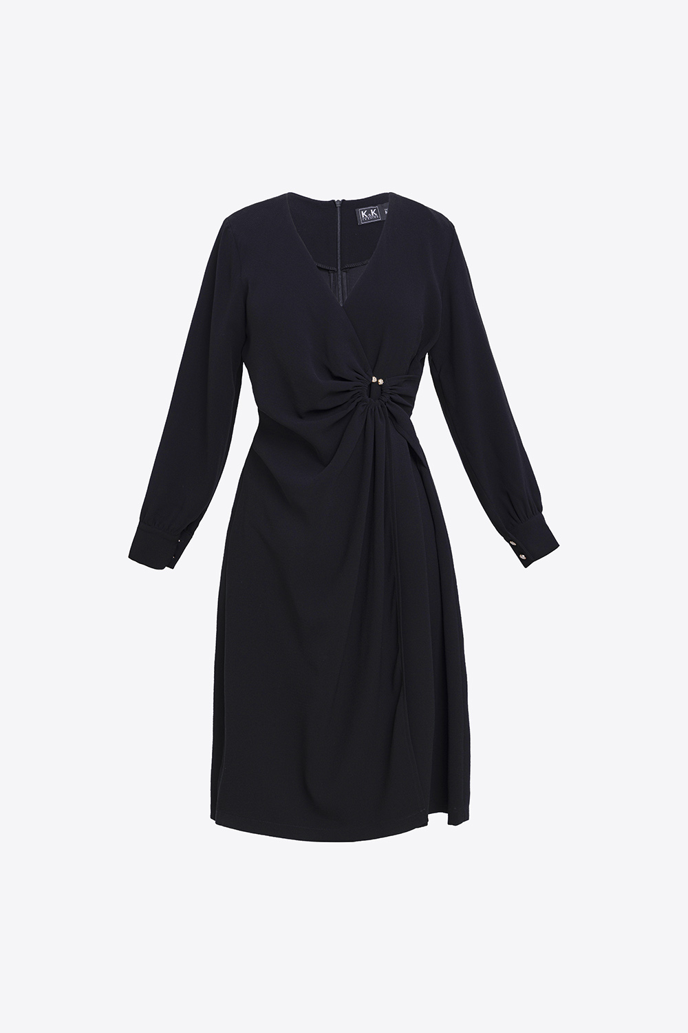 Đầm chữ A công sở nhấn eo 