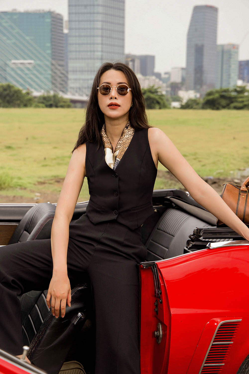 Áo gile nữ dáng ngắn