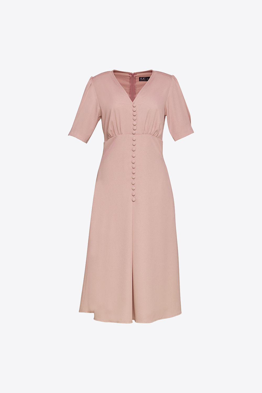 Đầm chữ A công sở dáng dài qua gối 