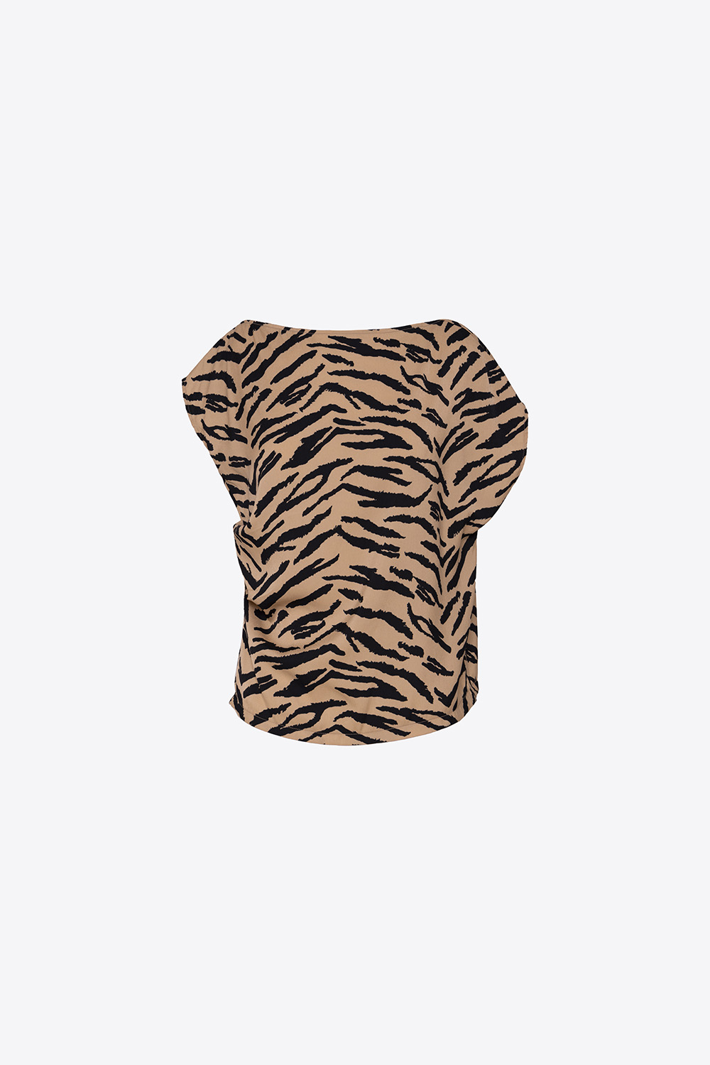 Áo kiểu họa tiết da beo tay cánh dơi 