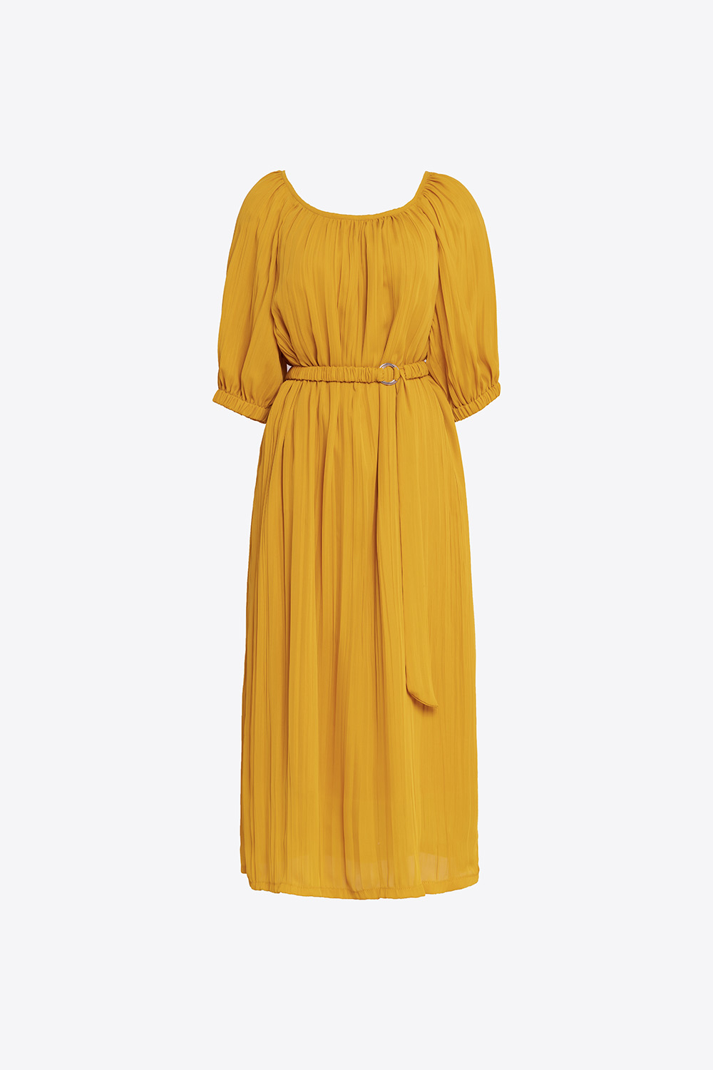 Đầm suông tay lỡ phối dây eo 