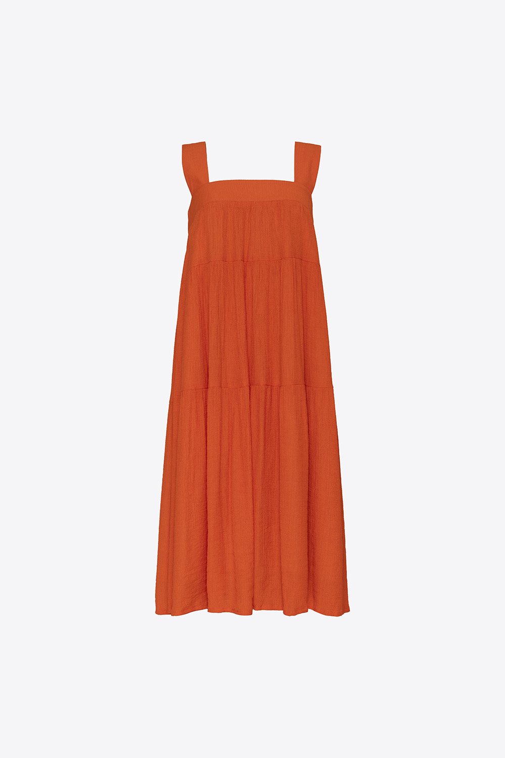 Đầm hai dây bản to dáng xòe 