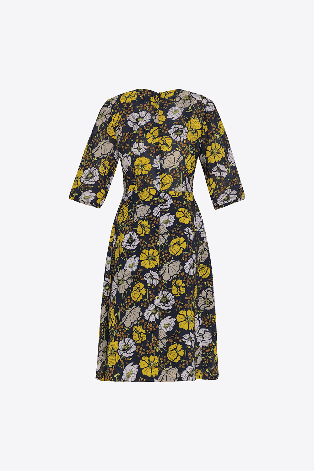 Đầm hoa công sở nữ dáng chữ A 