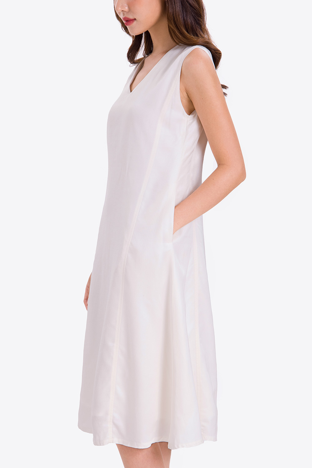Mua Váy ngủ nữ, váy 2 dây lụa mềm quyến rũ VILADY - V121 thiết kế siêu sang màu  Trắng gạo, chất liệu lụa Pháp ( lụa latin) cao cấp - XL