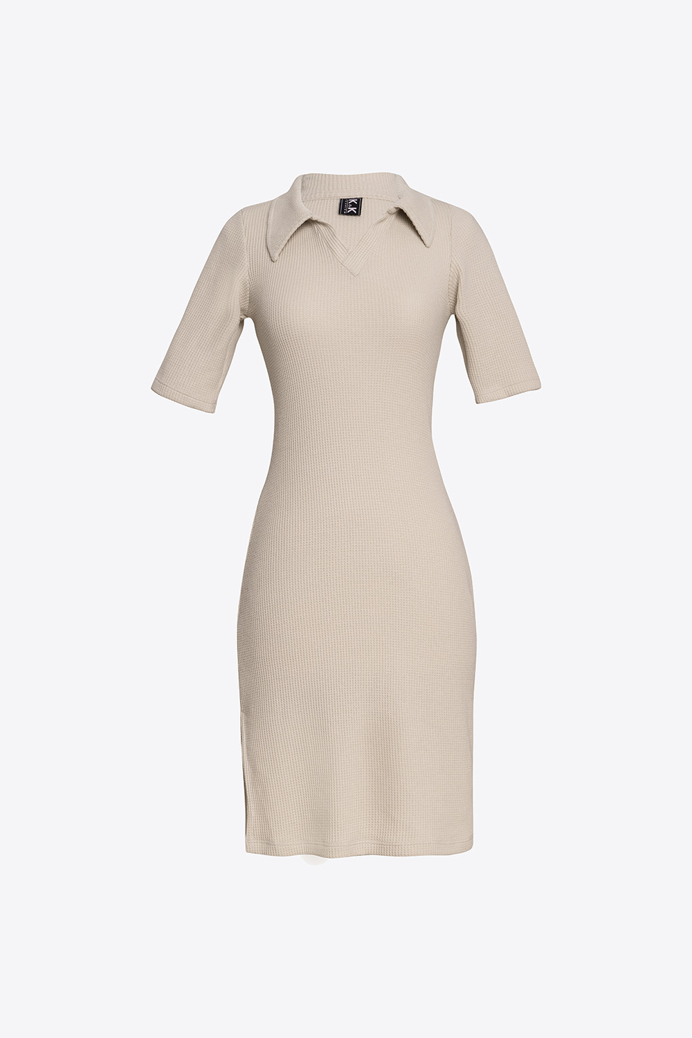 Đầm thun ôm cổ polo