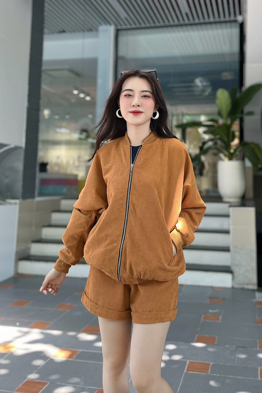 Áo khoác bomber nữ công sở 