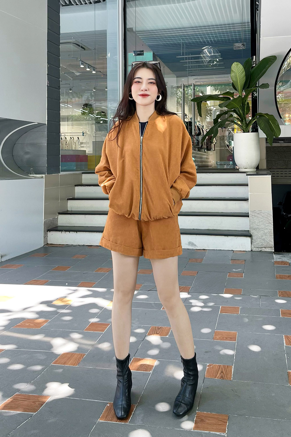 Áo khoác bomber nữ công sở 