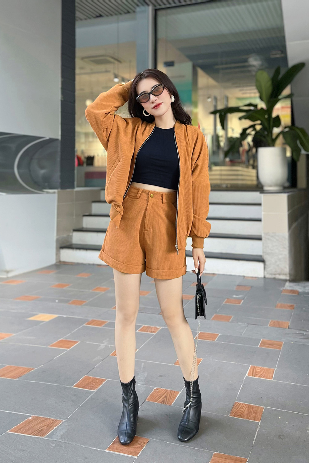 Áo khoác bomber nữ công sở 