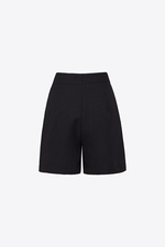Quần short nữ màu đen hai túi xéo