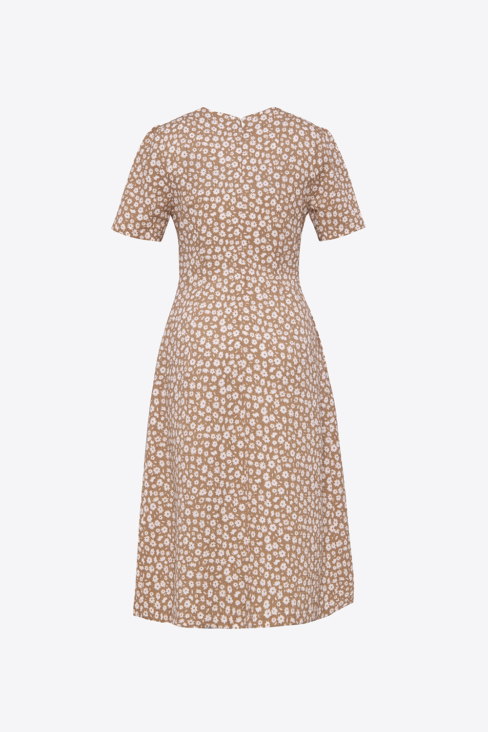 Đầm hoa nhí công sở dáng chữ A 