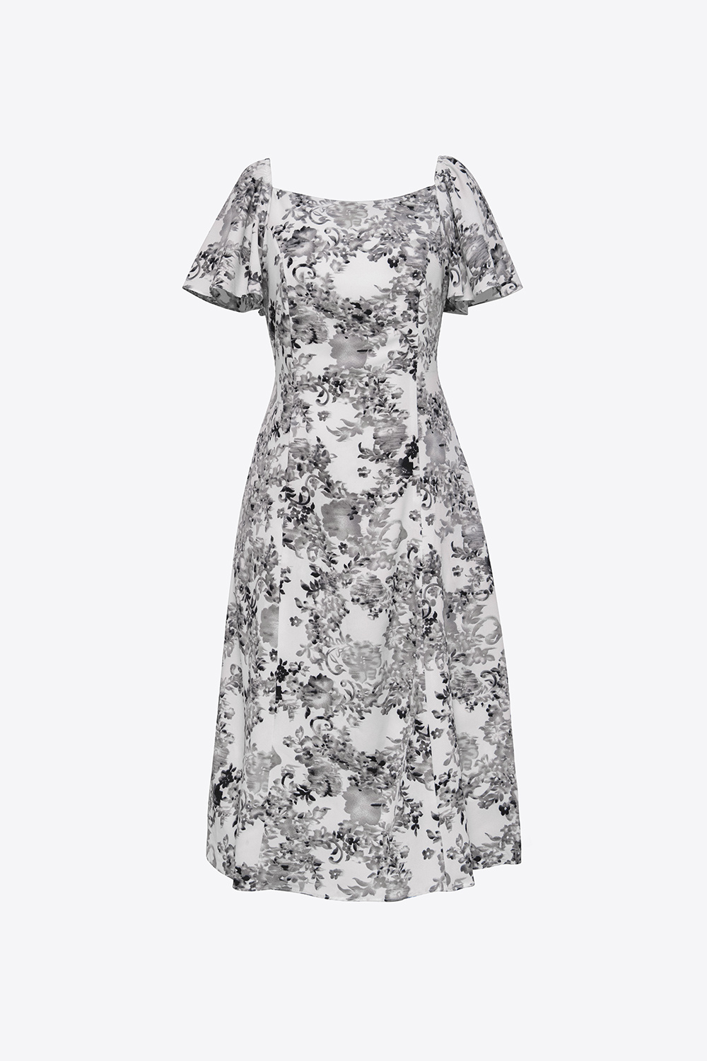 Đầm hoa công sở nữ form chữ A 