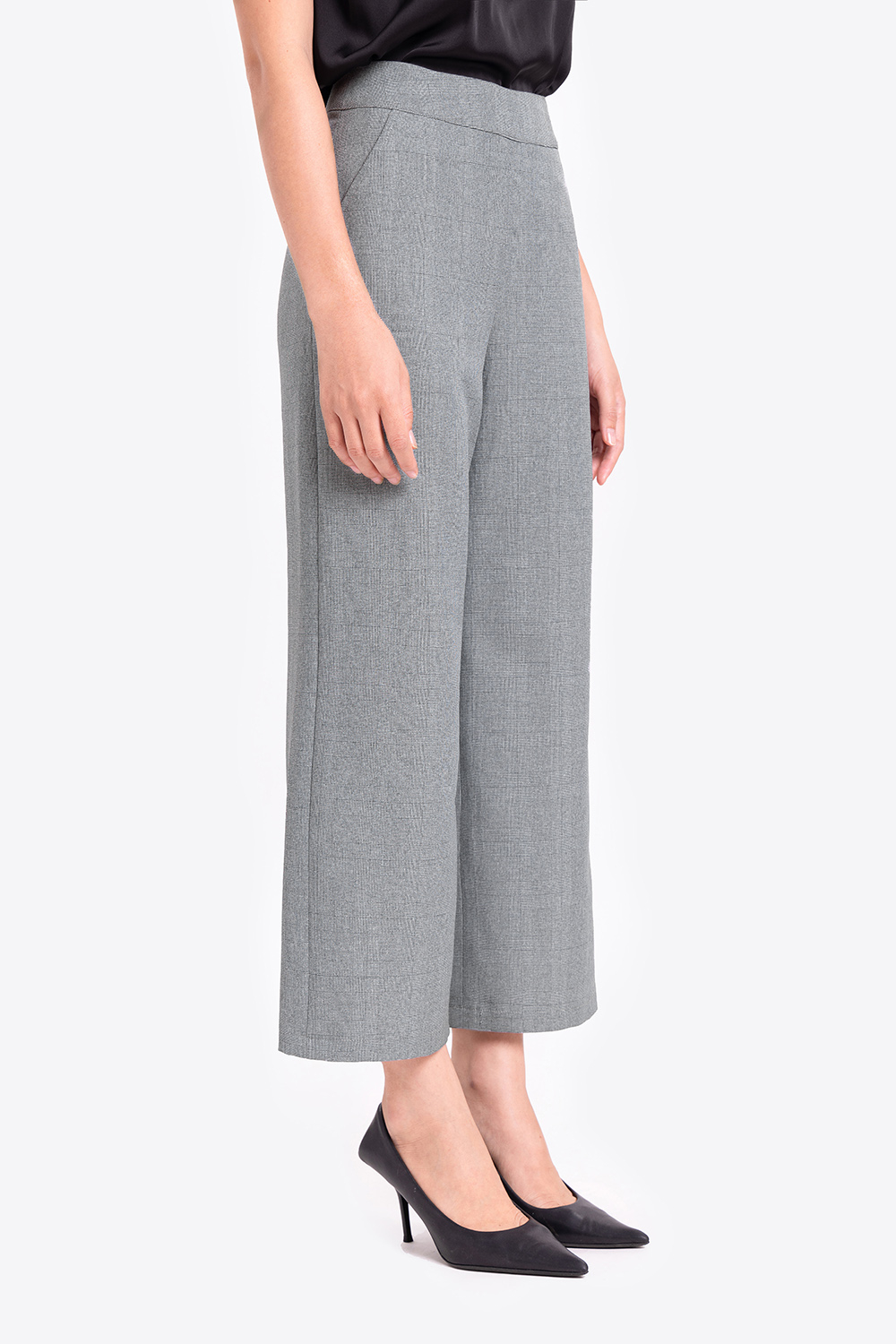 Quần công sở dáng lửng ống suông