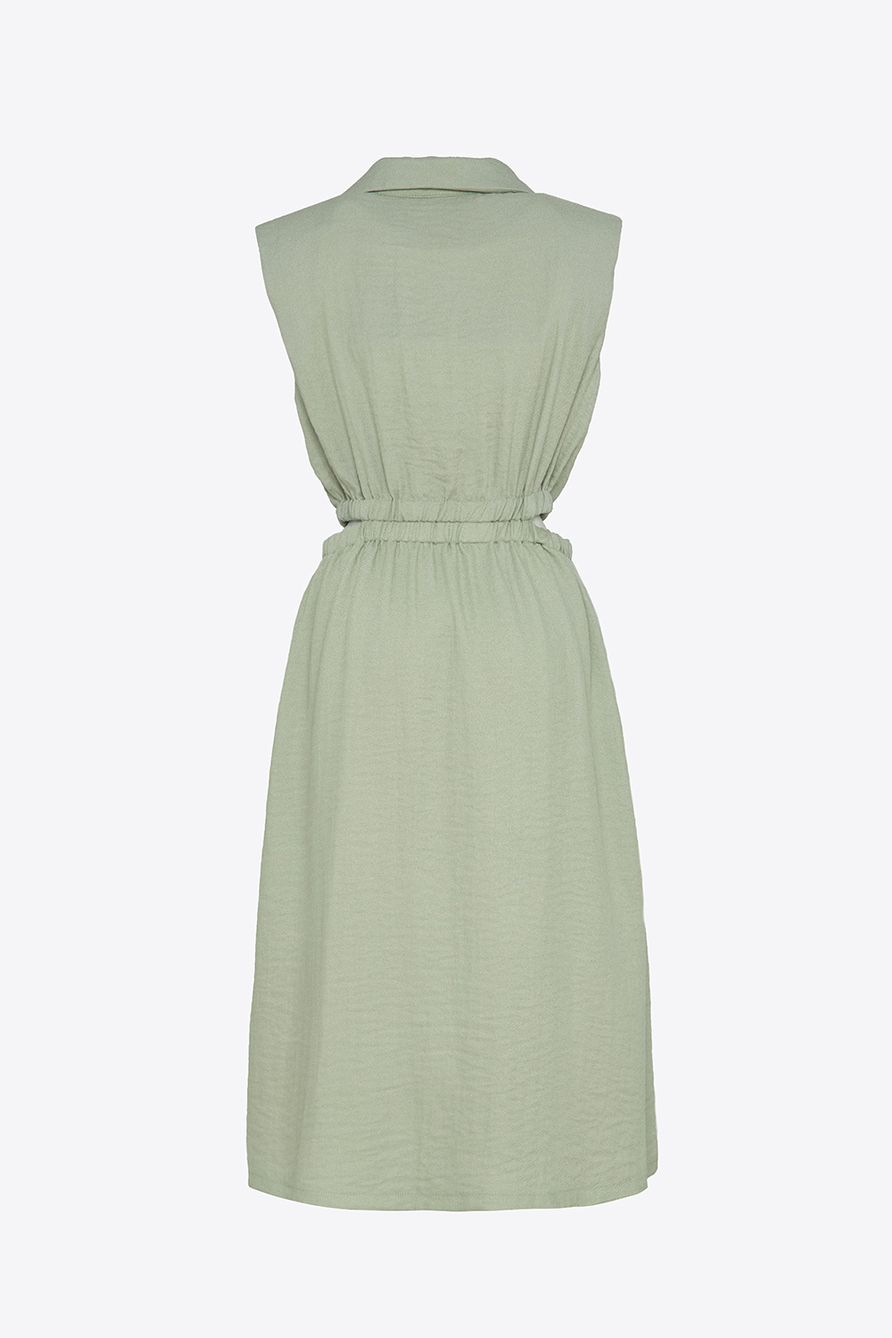 Đầm chữ A eo bo chun cut-out 