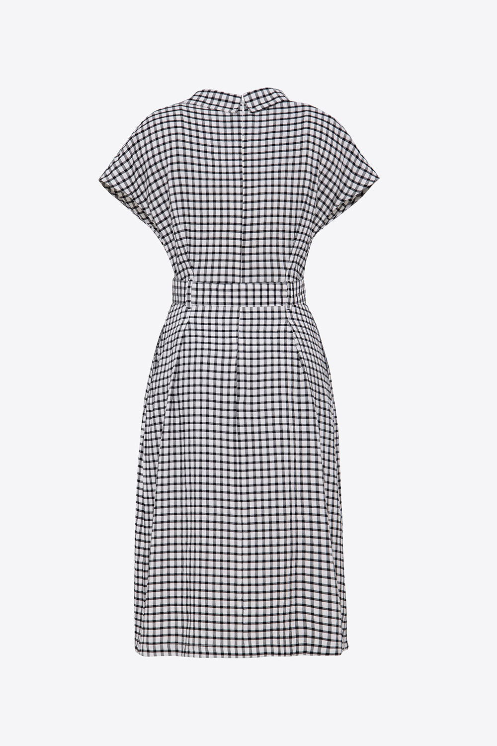 Đầm sơ mi caro nữ công sở 