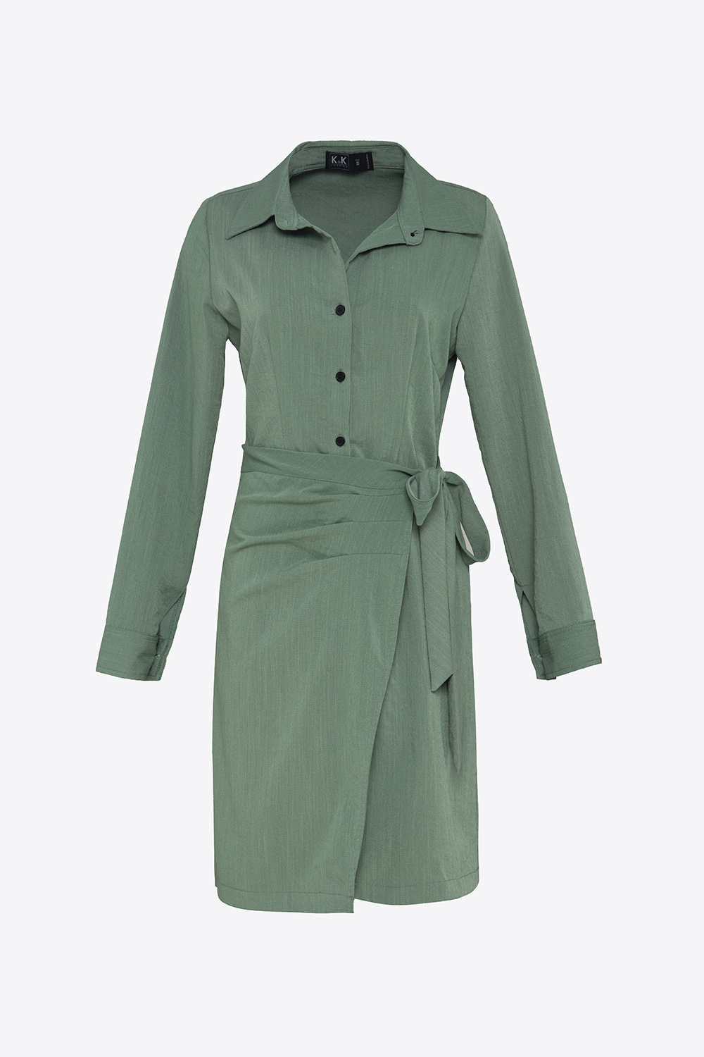 Đầm sơ mi công sở tùng đắp 