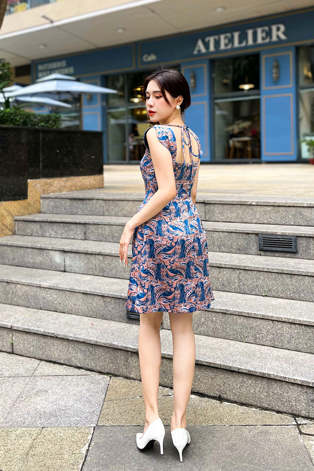 Đầm dự tiệc vải tafta sang trọng 