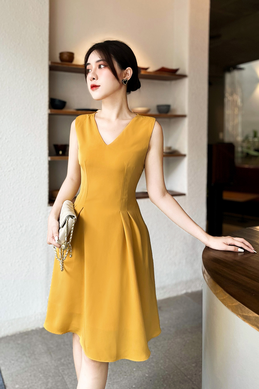 ĐẦM DẠ SÁT NÁCH DÁNG CHỮ A size-M Hà Nội