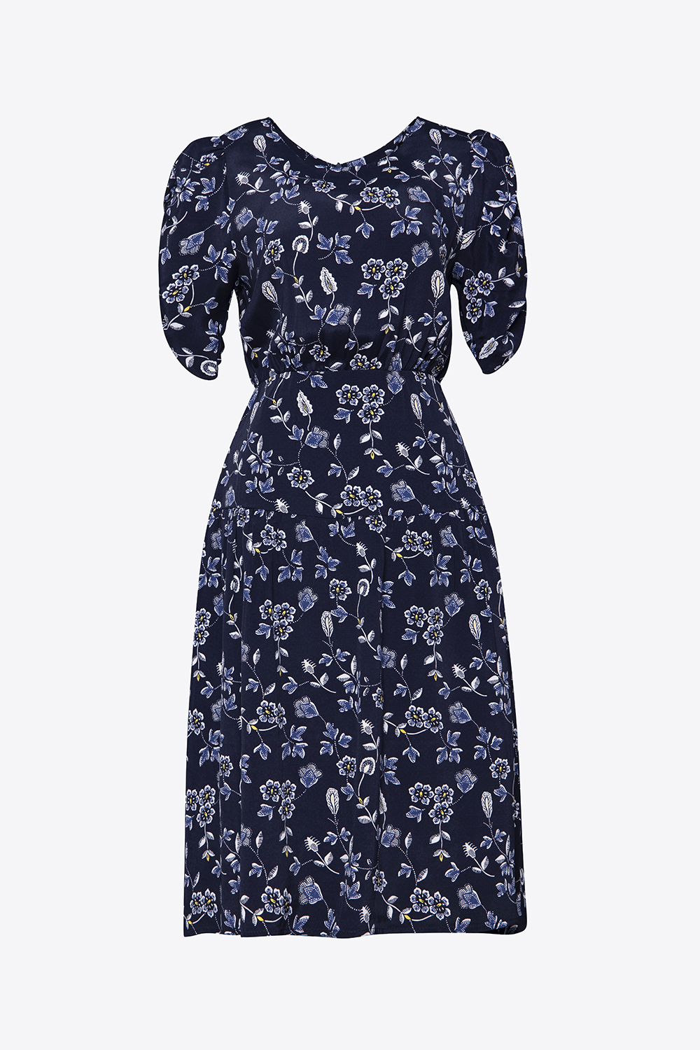 Đầm hoa dáng chữ A công sở 