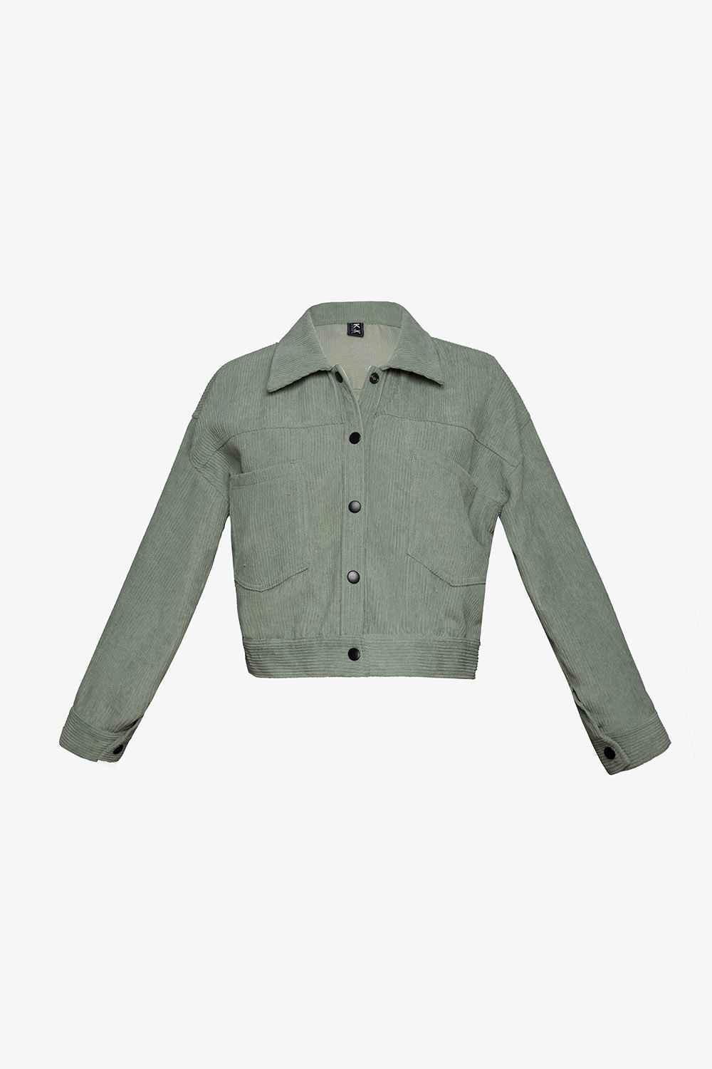 Áo khoác sơ mi lửng nữ tay dài 