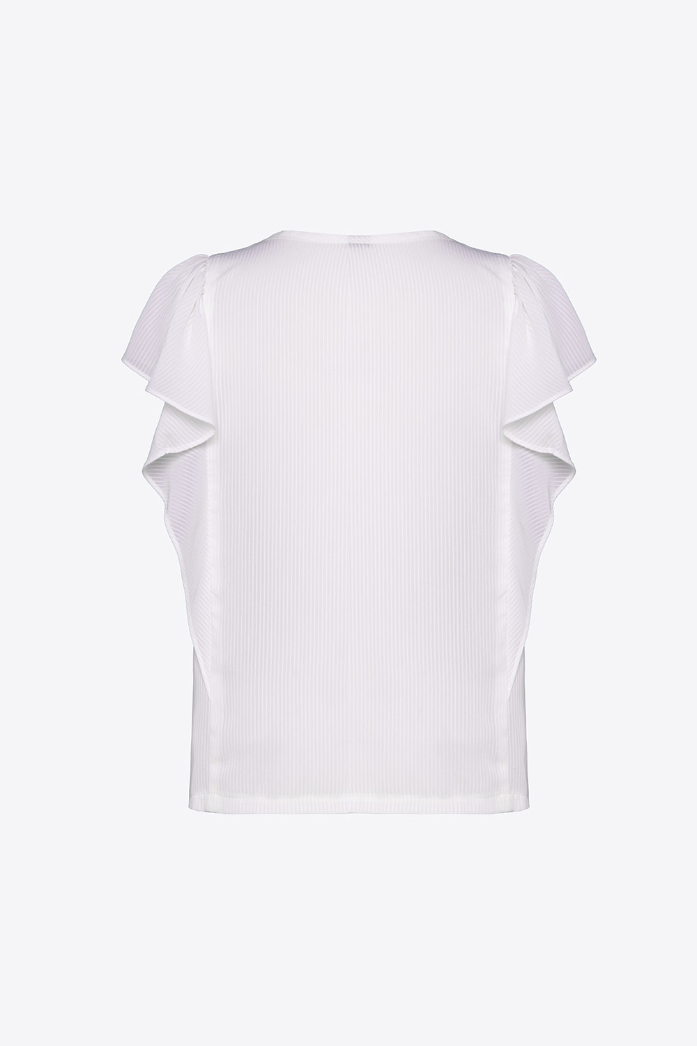 Áo sơ mi tay hến nhún bèo 