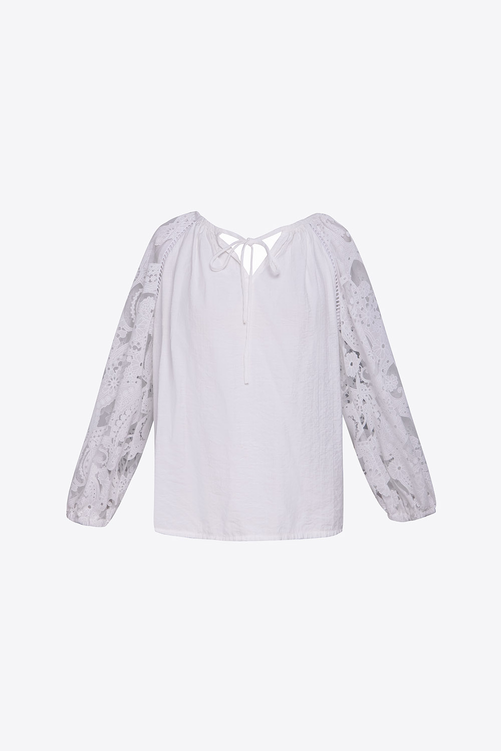 Áo sơ mi công sở nữ màu trắng tay lỡ 