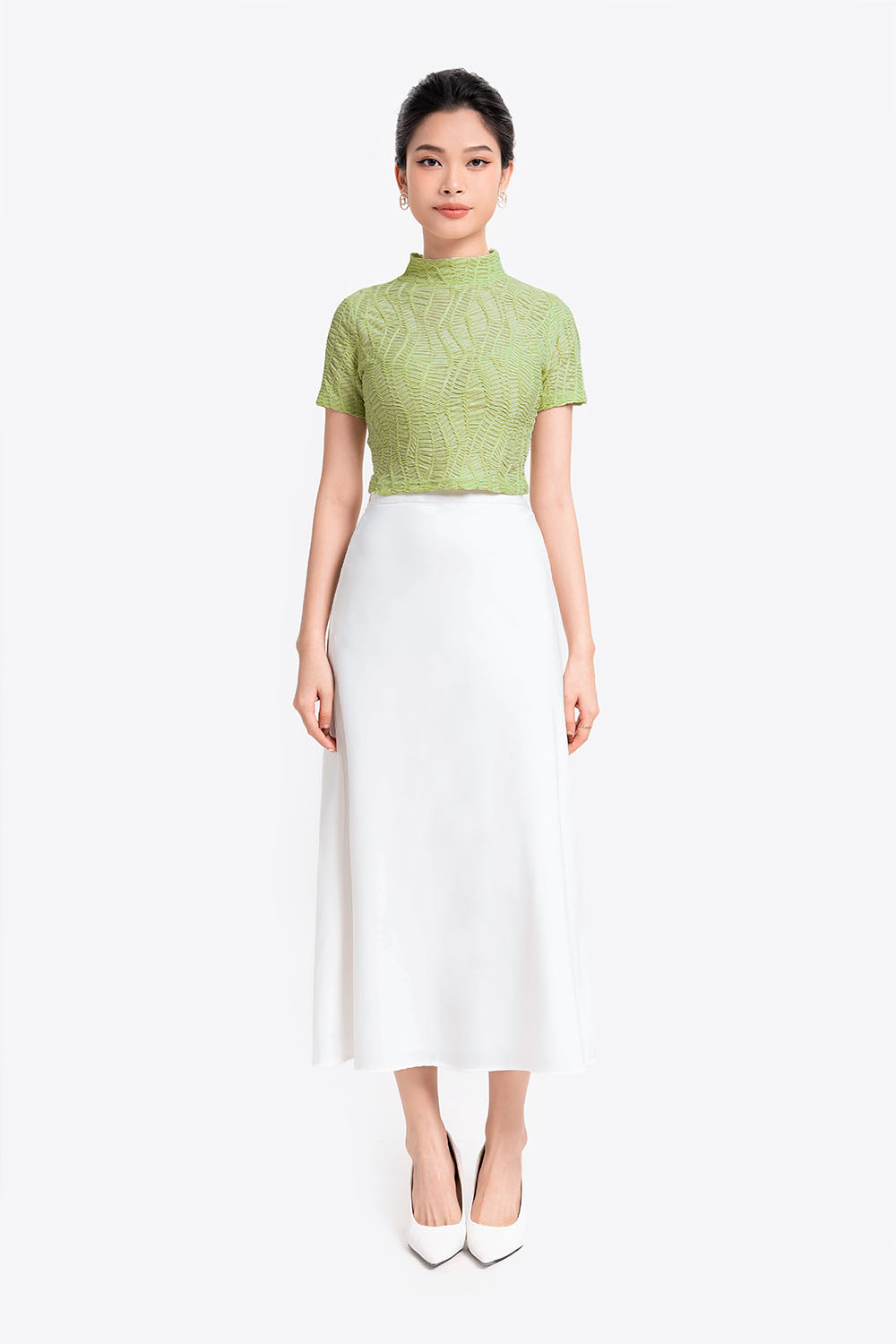 Áo thun nữ kiểu croptop dáng ôm