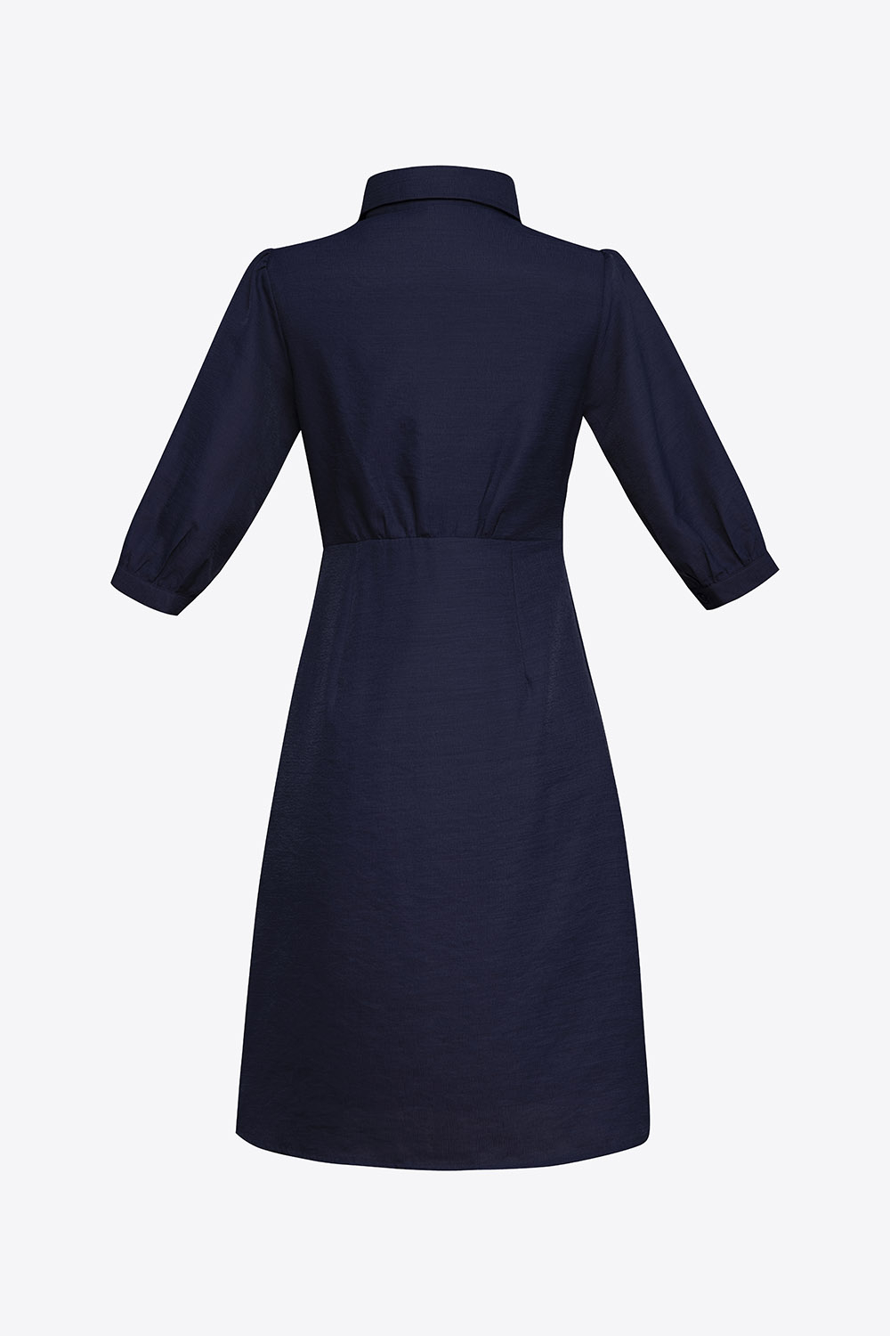 Đầm chữ A cổ sơ mi cut-out cách điệu 