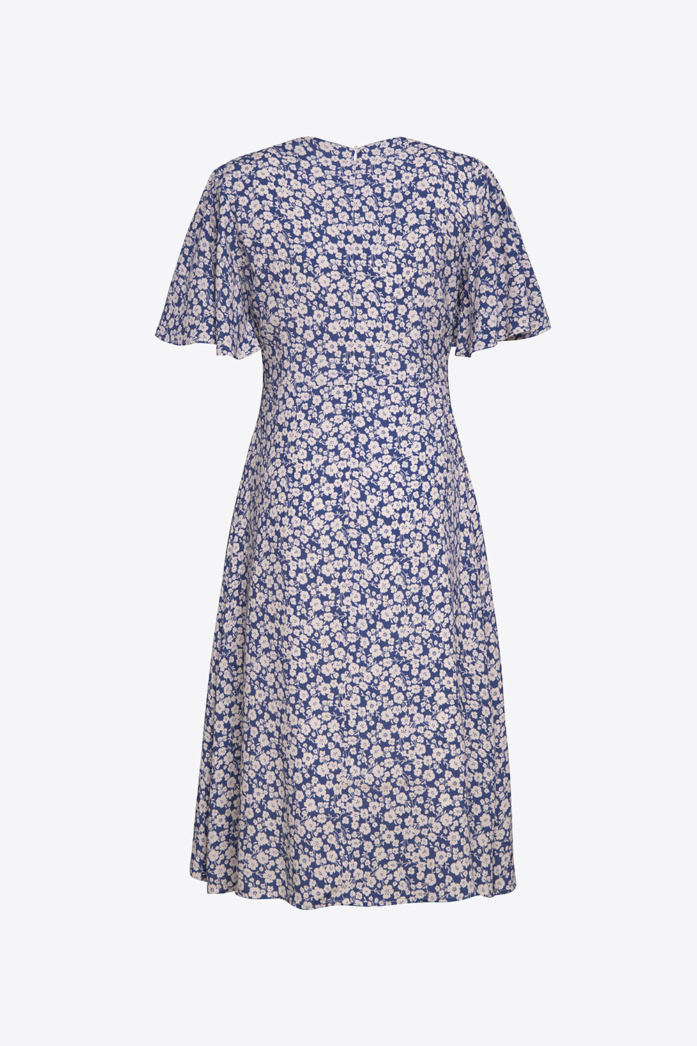 Đầm hoa dáng xòe tay cánh tiên