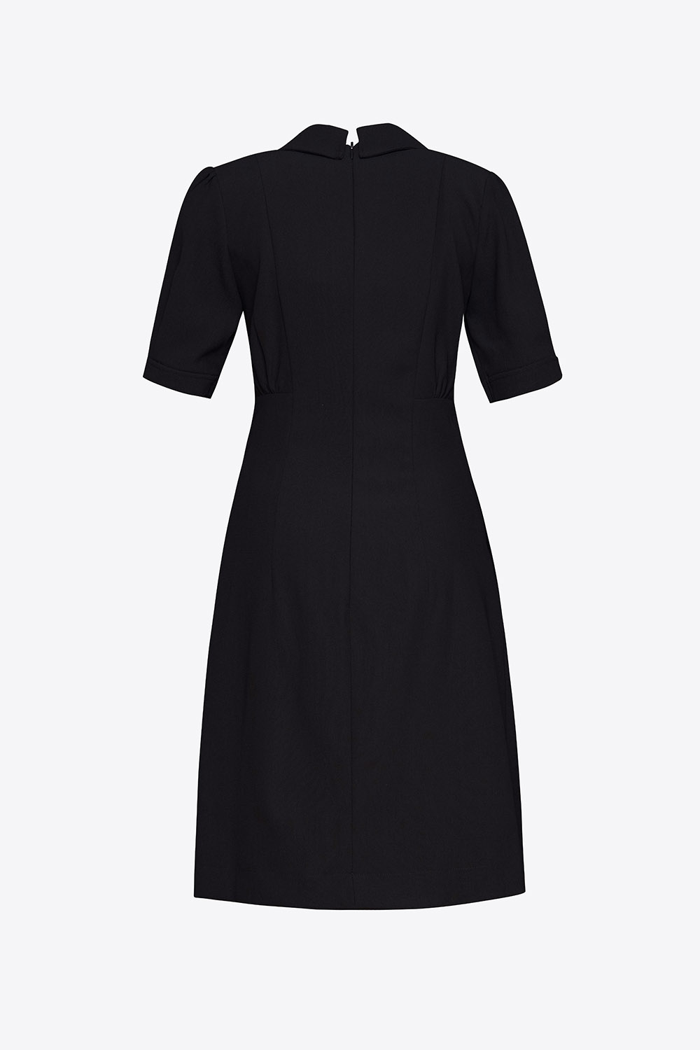 Đầm đen chữ A công sở cổ đan tông 