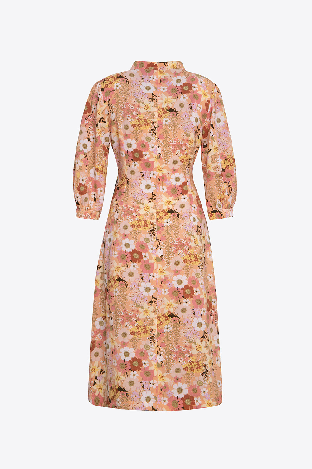 Đầm công sở chữ A họa tiết hoa