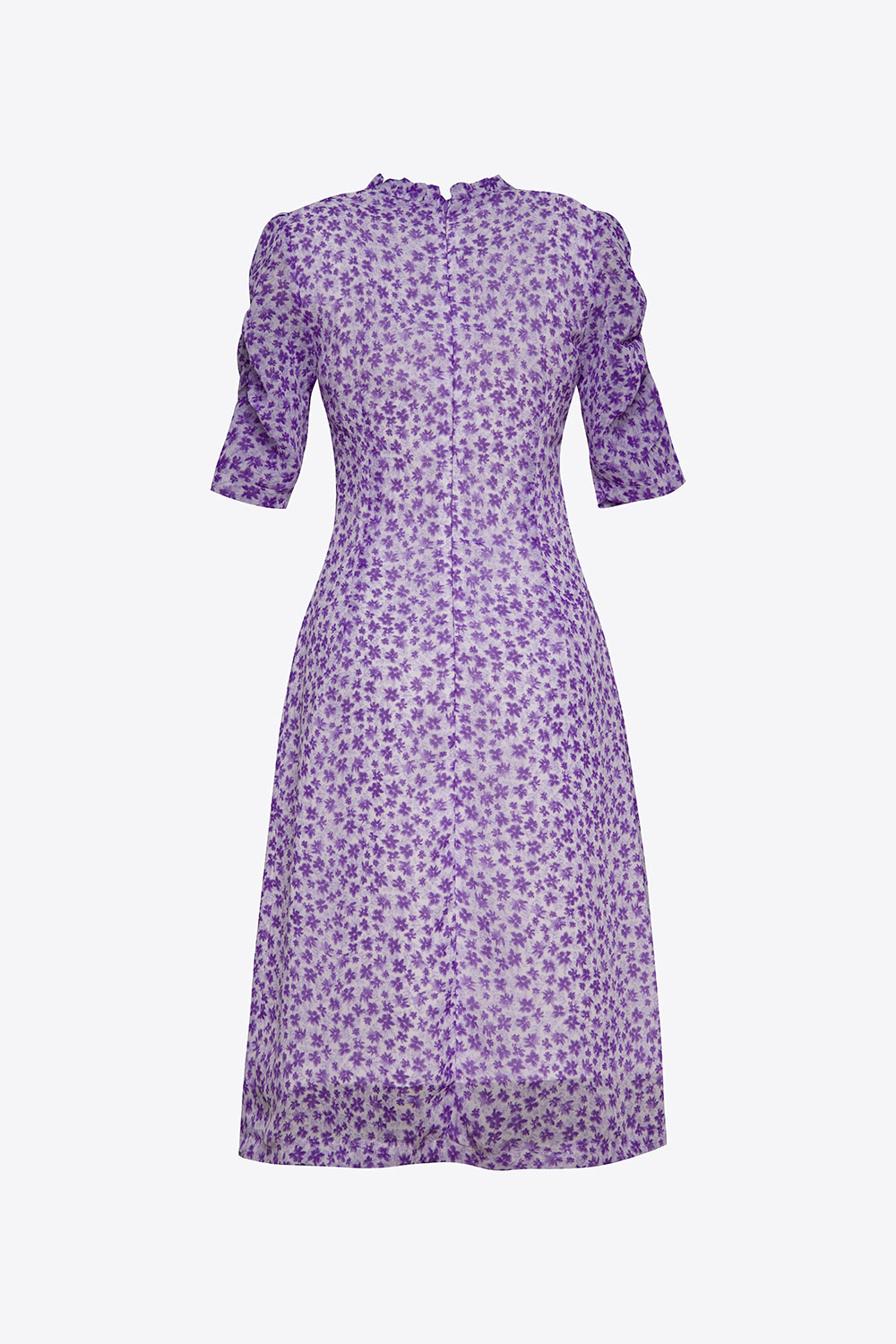 Đầm hoa nhí công sở nữ viền bèo 