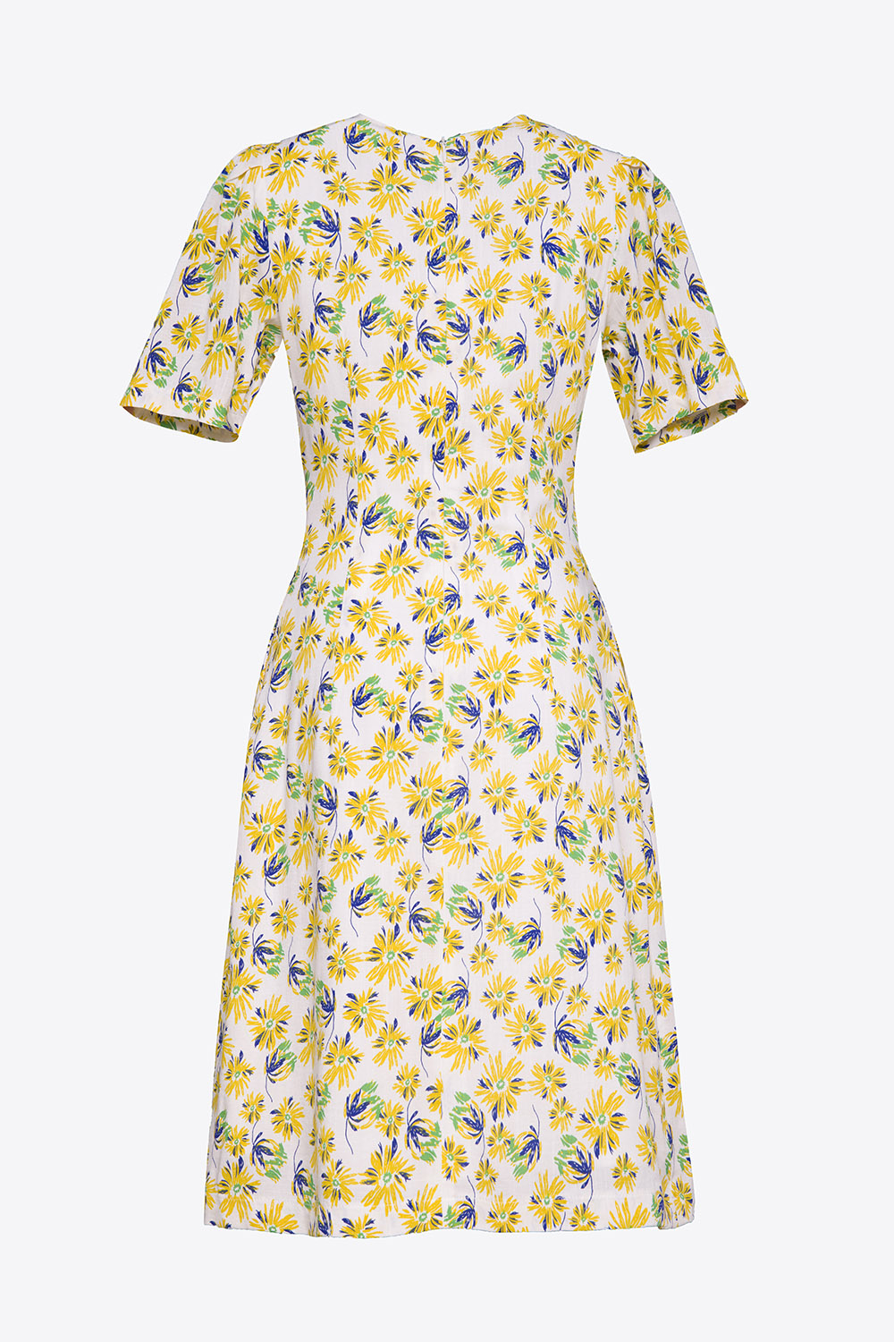 Đầm hoa chữ A công sở nữ 