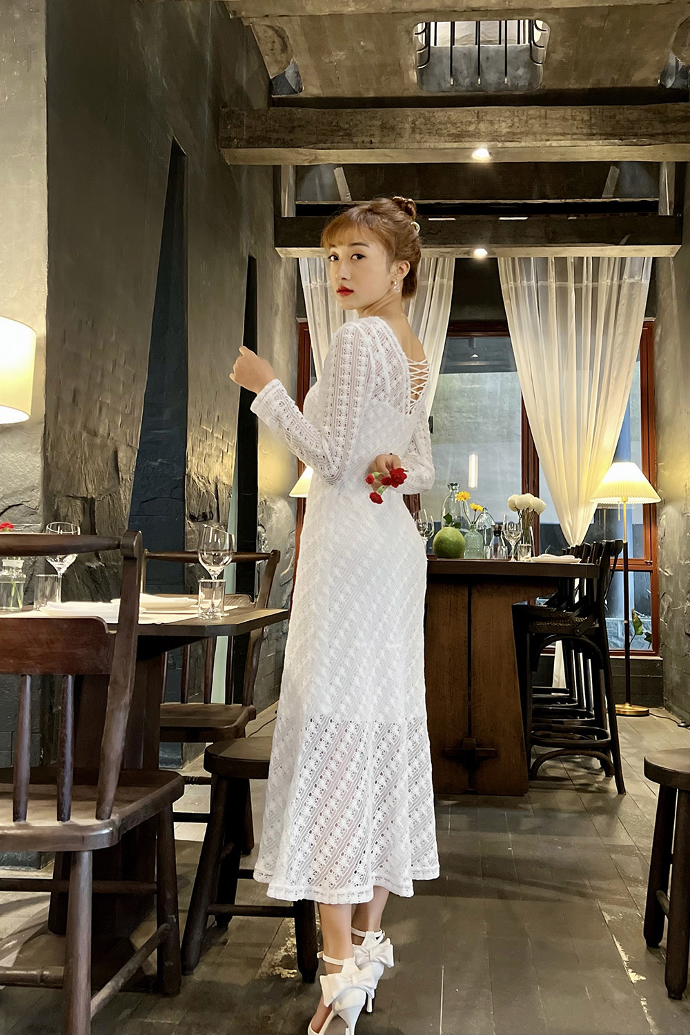 Đầm Dạ Hội Kim Sa Đuôi Cá - HN993