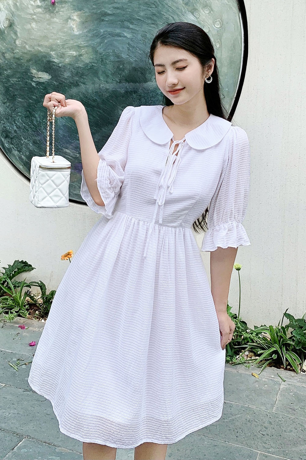 ORDER TMALL 349] Váy Babydoll, Đầm Loli Hải Quân Cổ Nơ Siêu Cute | Shopee  Việt Nam