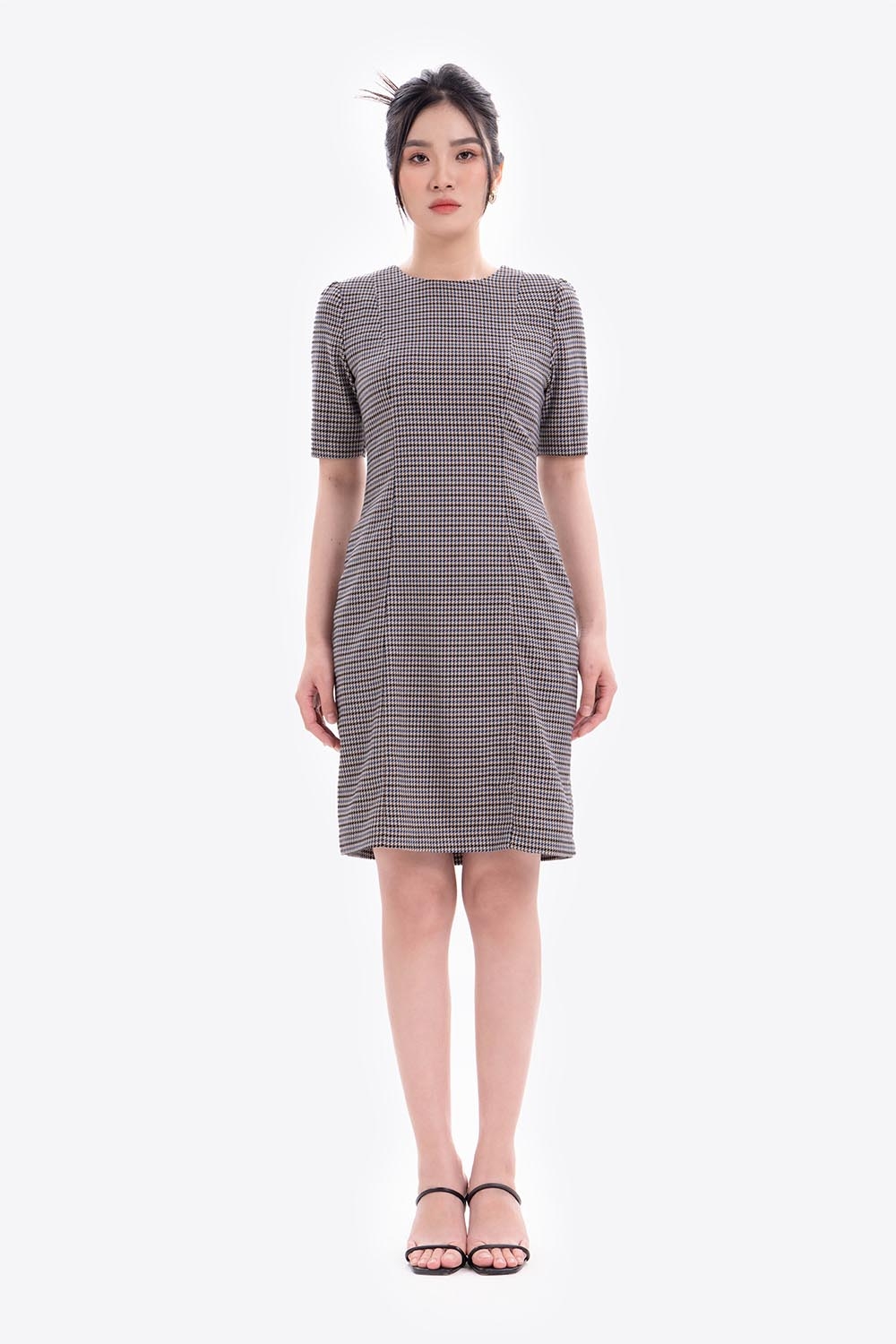 Đầm công sở nữ form chữ A tay lỡ