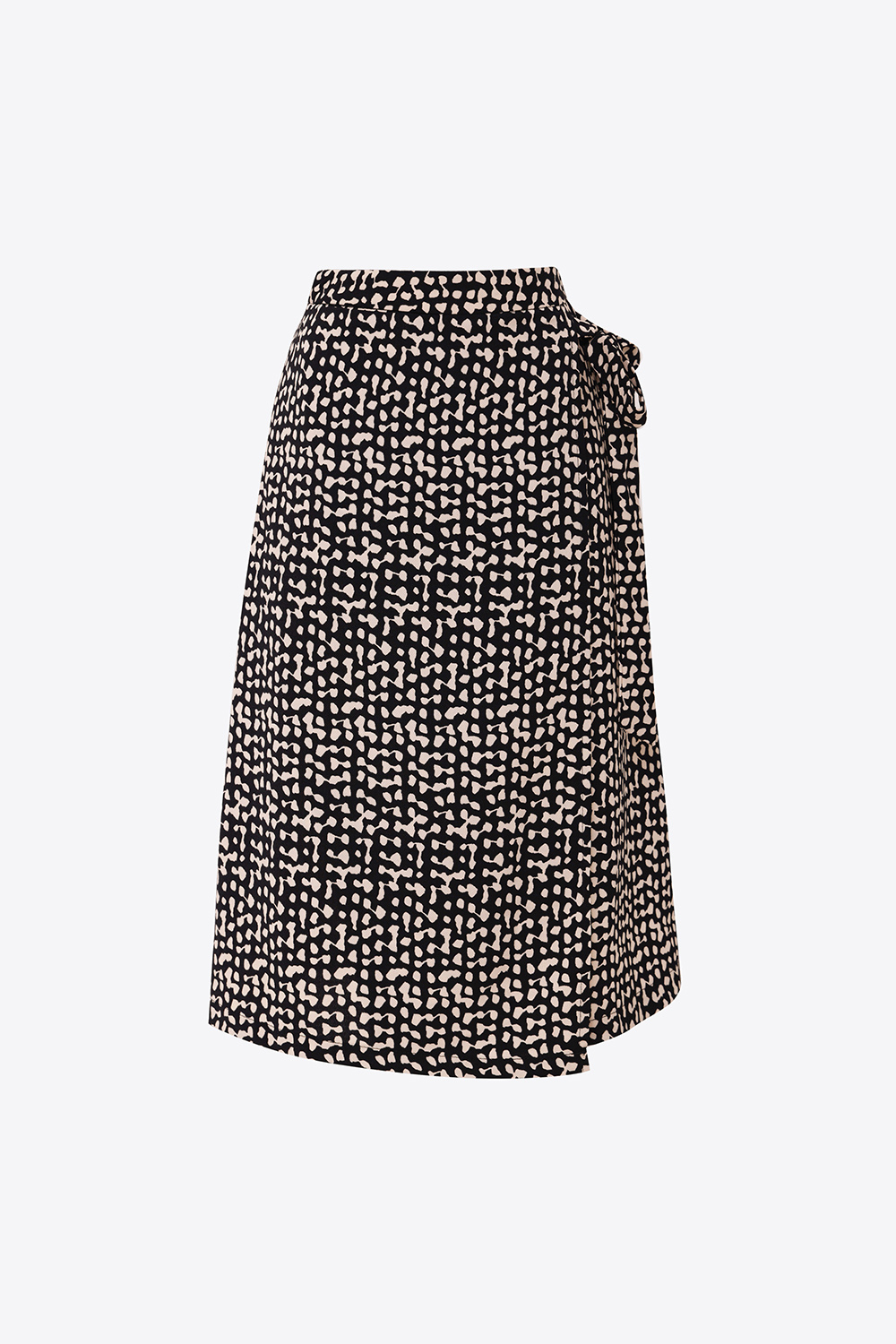 Chân váy vạt chéo dáng chữ A thắt nơ