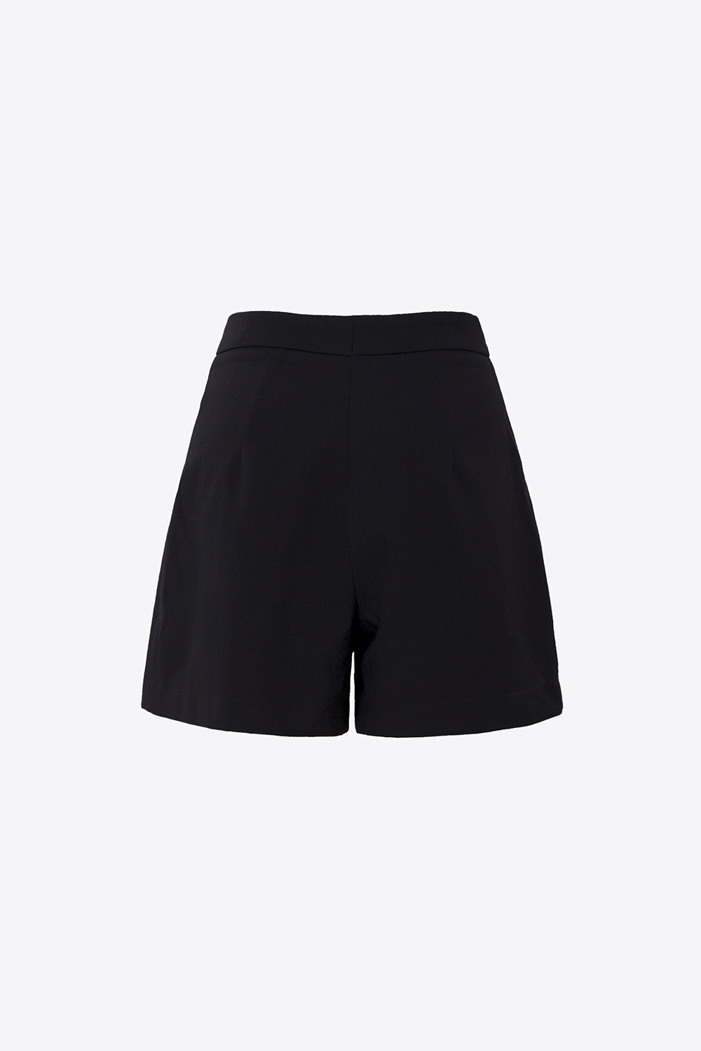 Quần đùi chữ A màu đen cạp cao