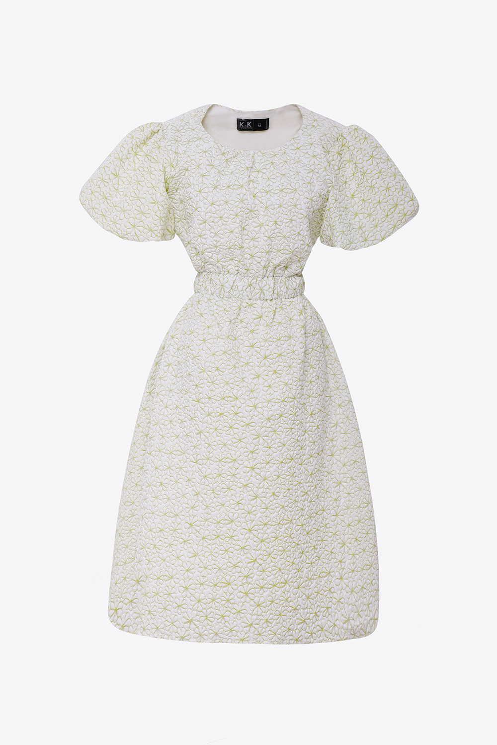 Đầm dự tiệc hoa dáng xòe eo cut-out