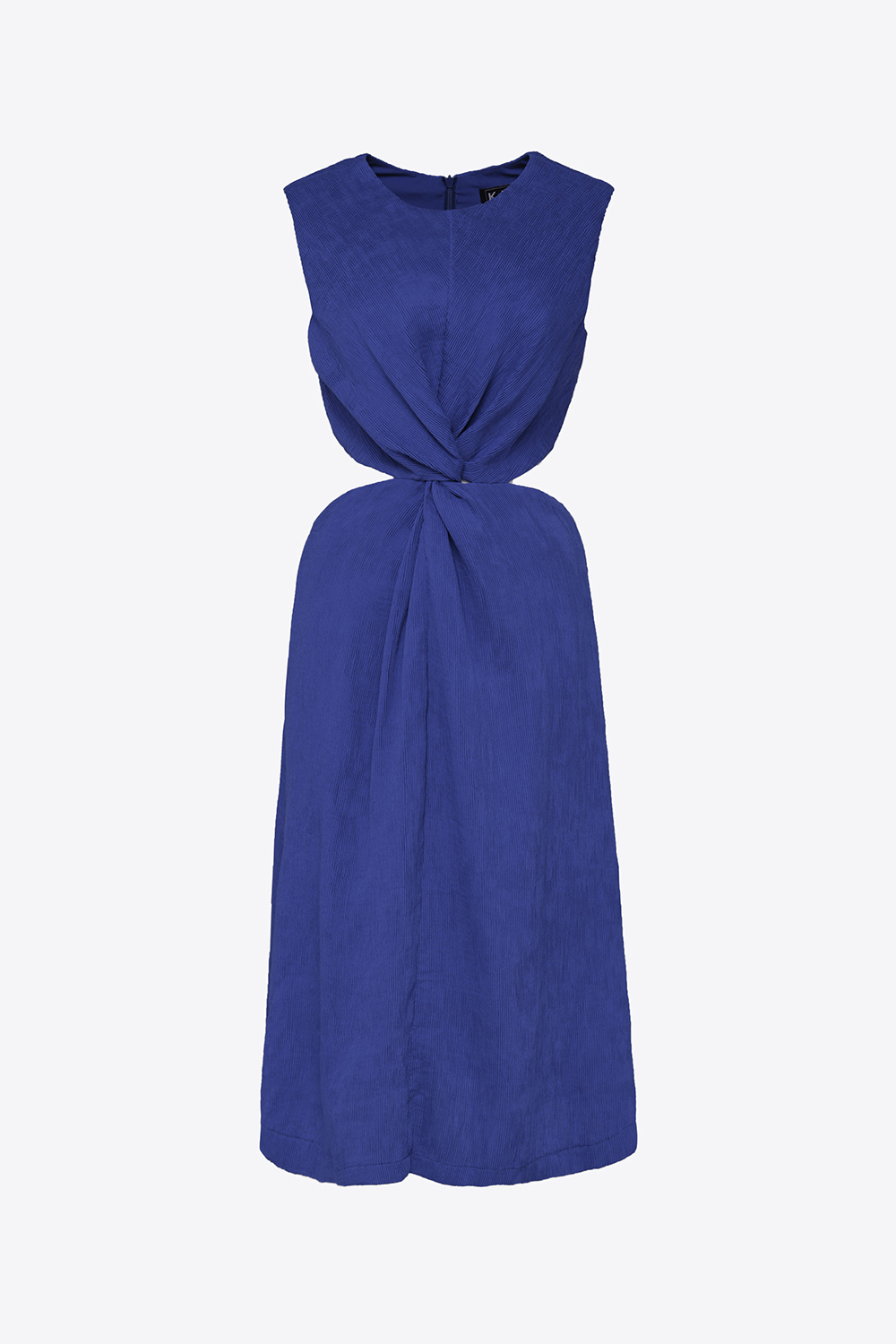 Đầm dự tiệc sát nách cut-out xoắn eo