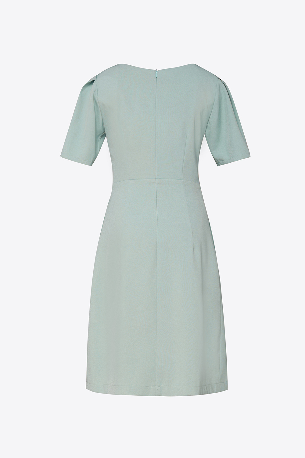 Đầm xòe chữ A công sở tay phồng