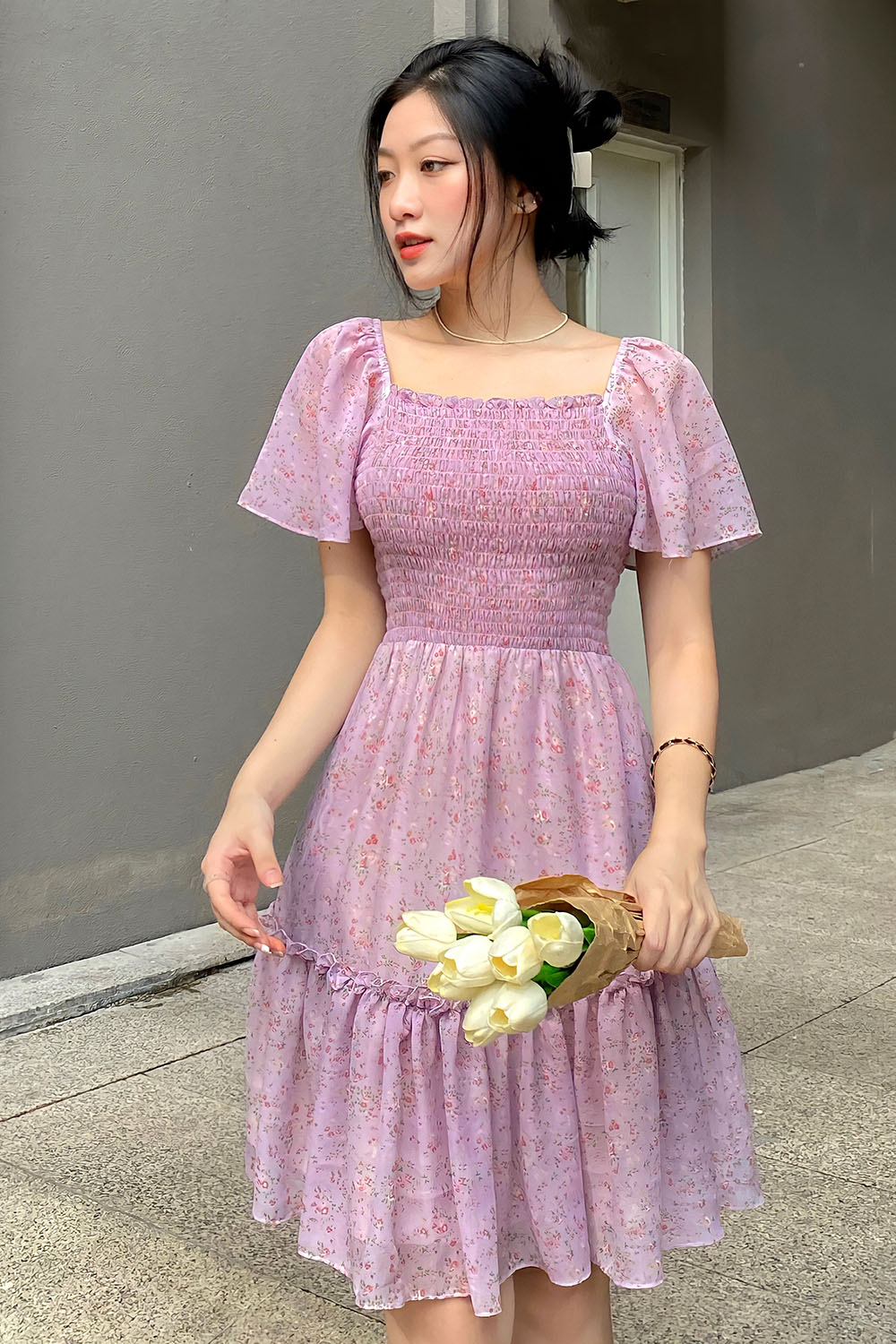 Đầm Váy Nữ Dự Tiệc Thiết Kế Tay Cánh Tiên Phối Lông Vũ Chất Tafta Dáng Váy  Chữ A | Lazada.vn