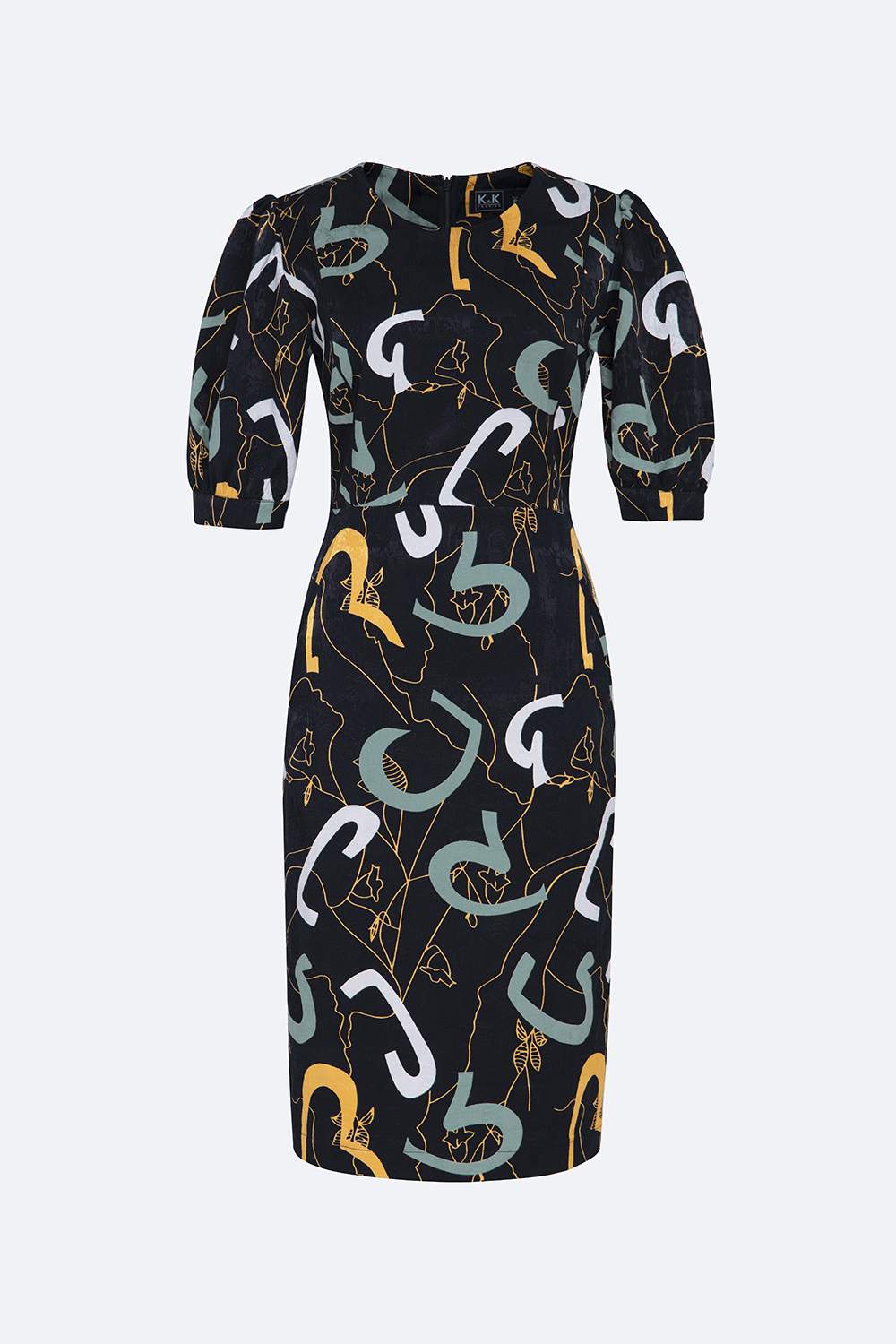 Đầm ôm công sở nữ họa tiết nhiều màu