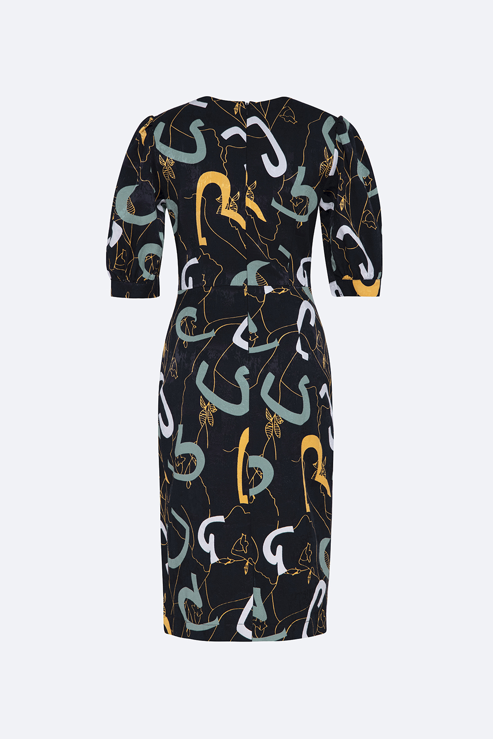 Đầm ôm công sở nữ họa tiết nhiều màu