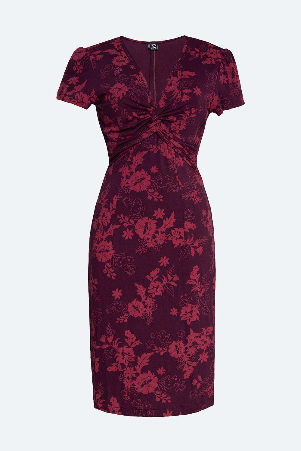 Đầm thun ôm body họa tiết hoa