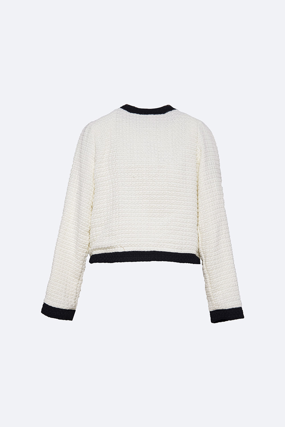 Áo khoác nữ tweed hàn phối màu