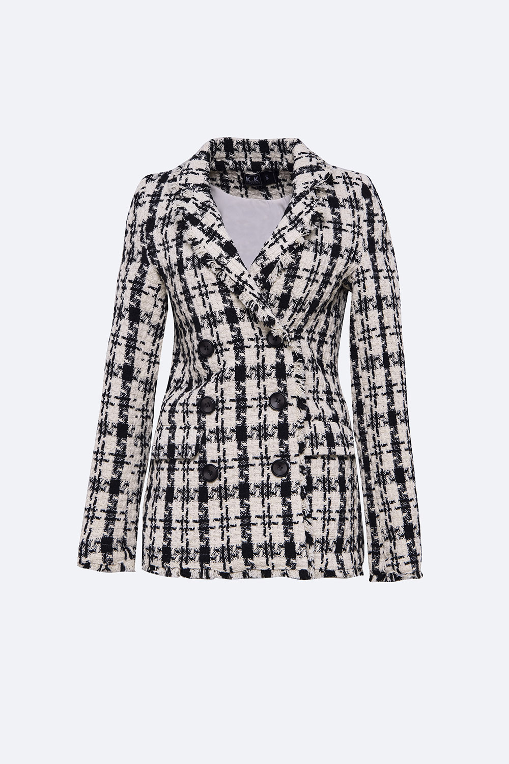 Áo khoác blazer nữ tweed hàn tay dài